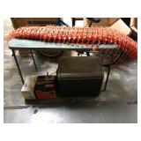 Coleman cooler & buffer, folding table, plastic