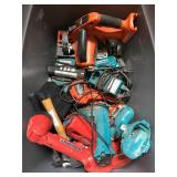 Large lot of cordless tools - some battery packs