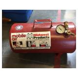 125 psi portable air tank with quick release