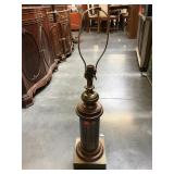 Vintage unique French date lamp - with holes for