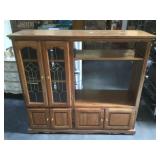 Entertainment center w/drawers on wheels, approx