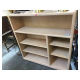 Wood bookshelf approx. 4 feet wide