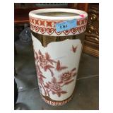 Asian ceramic umbrella/cane holder