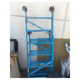 6 ft platform on wheels w/ 4ft platform on wheels