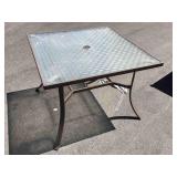 Patio square table, approx 38x38x28 inches