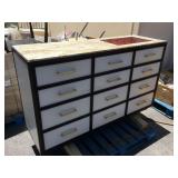 High end hotel buffet w/marble top, approx