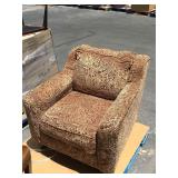 High end hotel arm chair w/pattern print