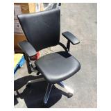 Office chair on wheels by Allsteel
