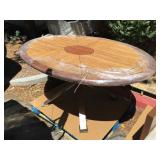 Oval Dining from high end hotel, approx 71x48x32