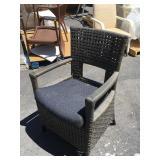 2 Gray patio chair -w/cushions