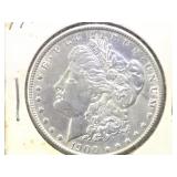 1900 Morgan Silver Dollar in flip