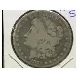 1882-S Morgan Silver Dollar in flip