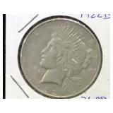 1922-D Peace Silver Dollar in flip