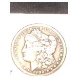 1902 Morgan Silver Dollar in flip