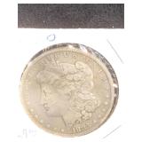 1883-O Morgan Silver Dollar in flip