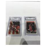 Gma graded Shaquille oneal 7 & horace grant 7.5