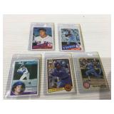 5 card baseball rookie lot