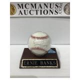 Ernie banks autographed baseball no COA