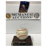 Frank c lane printed baseball