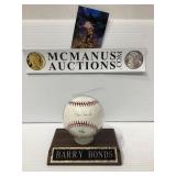 Barry bonds autographed baseball