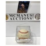 Stan Musial autographed baseball no COA
