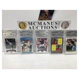 5 card graded lot