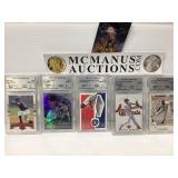 5 card graded lot