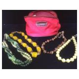 4 vintage costume necklaces from the Catherine