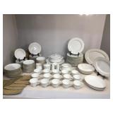 Orleans White Lace china , service for 12 plus