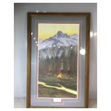 John Strain, LE Print, Sunset Reflections, matted