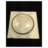 1922-D Peace Silver Dollar in flip
