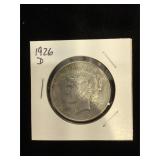 1926-D Peace Silver Dollar in flip