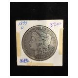 1899-O Morgan Silver Dollar in flip