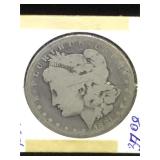 1881 Morgan Silver Dollar in flip