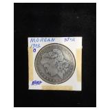 1900-O Morgan Silver Dollar in flip