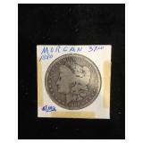 1880 Morgan Silver Dollar in flip