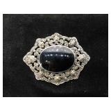 Vintage-style Sterling Silver with Onyx and