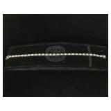 Sterling Silver bracelet with clear and smoky