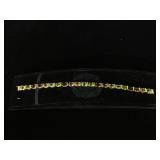 Sterling Silver bracelet with multicolored stones