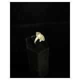 Sterling Silver ring with Marcasite stones -