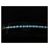 Sterling Silver and Turquoise bead toggle