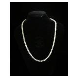 Sterling Silver Nolan Miller necklace with clear