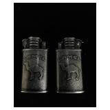 Pair of vintage-Style Camel Lighters