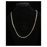 Sterling Silver necklace 34 in long - 22.9g