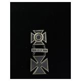 Sterling Silver Rifle Marksman pin - top pin