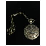 Laurier Horse pocketwatch with fob - not