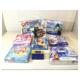 7 assorted board games, 2 jigsaw puzzle, unknown