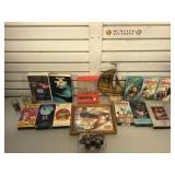 7 VHS tapes, Star Trek Reader and video, ring