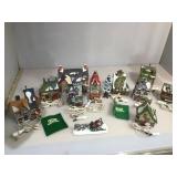 12 Department 56 Handpainted porcelain houses