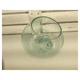 Blown glass bowl,